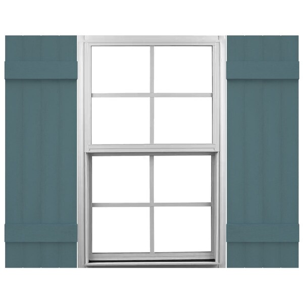 Ekena Millwork Mid-America Vinyl, Standard Size Four Board Joined Shutters, 31435004, PR 00031435004 - main